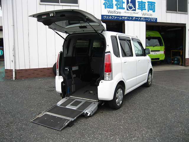 福祉車両　ワゴンRスロープ　車椅子移動車　継続車検　茨城県　古河市2013 (2).jpg